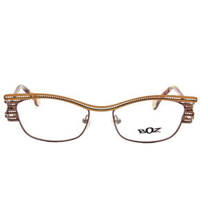 BOZ TATOO BROWN DESIGNER EYEGLASSES FRAMES PATENT DESIGN MADE IN FRANCE